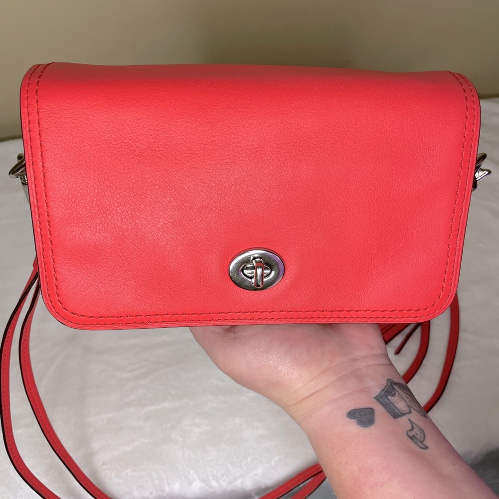 Coach Legacy Leather Pink Penny Crossbody